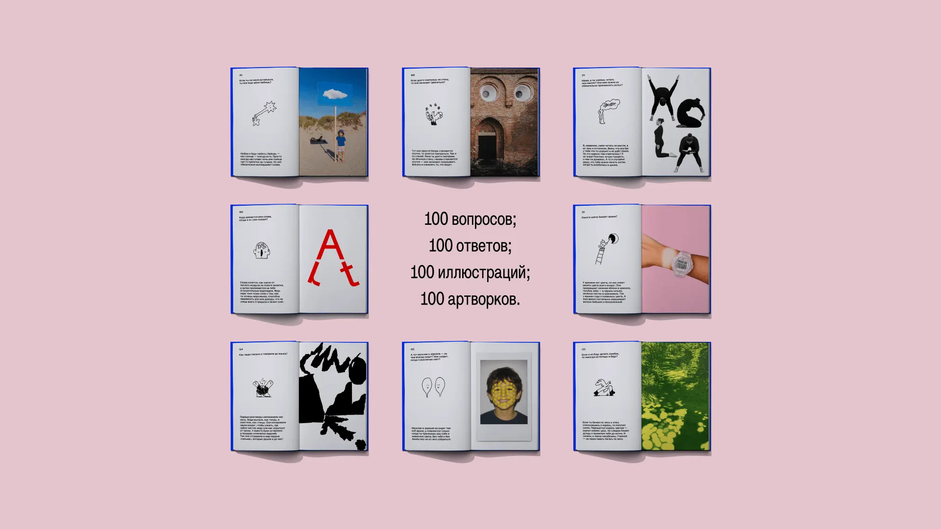 100 вопросов; 100 ответов; 100 иллюстраций; 100 артворков.